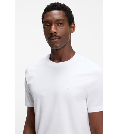 Cotton-jersey T-shirt with logo detail