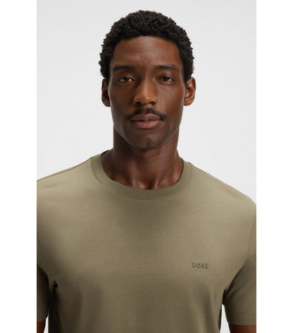 Cotton-jersey T-shirt with logo detail