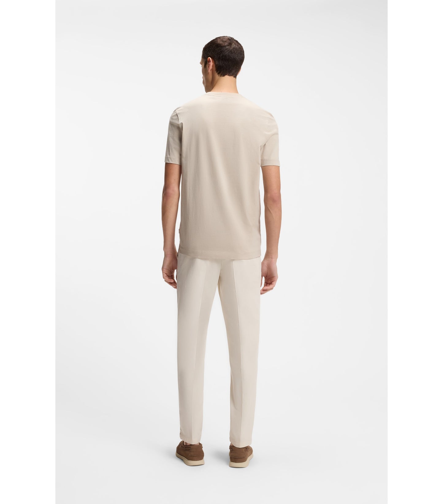 Cotton-jersey T-shirt with logo detail