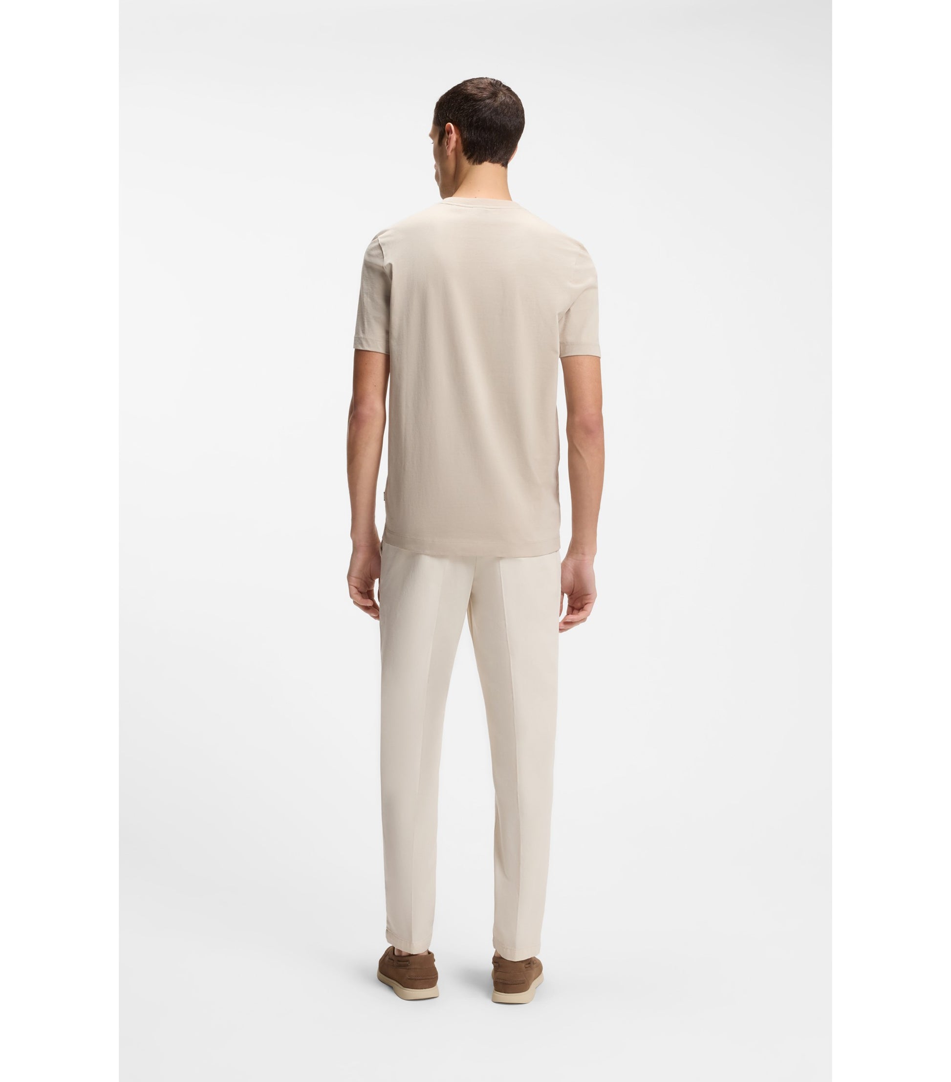 Cotton-jersey T-shirt with logo detail