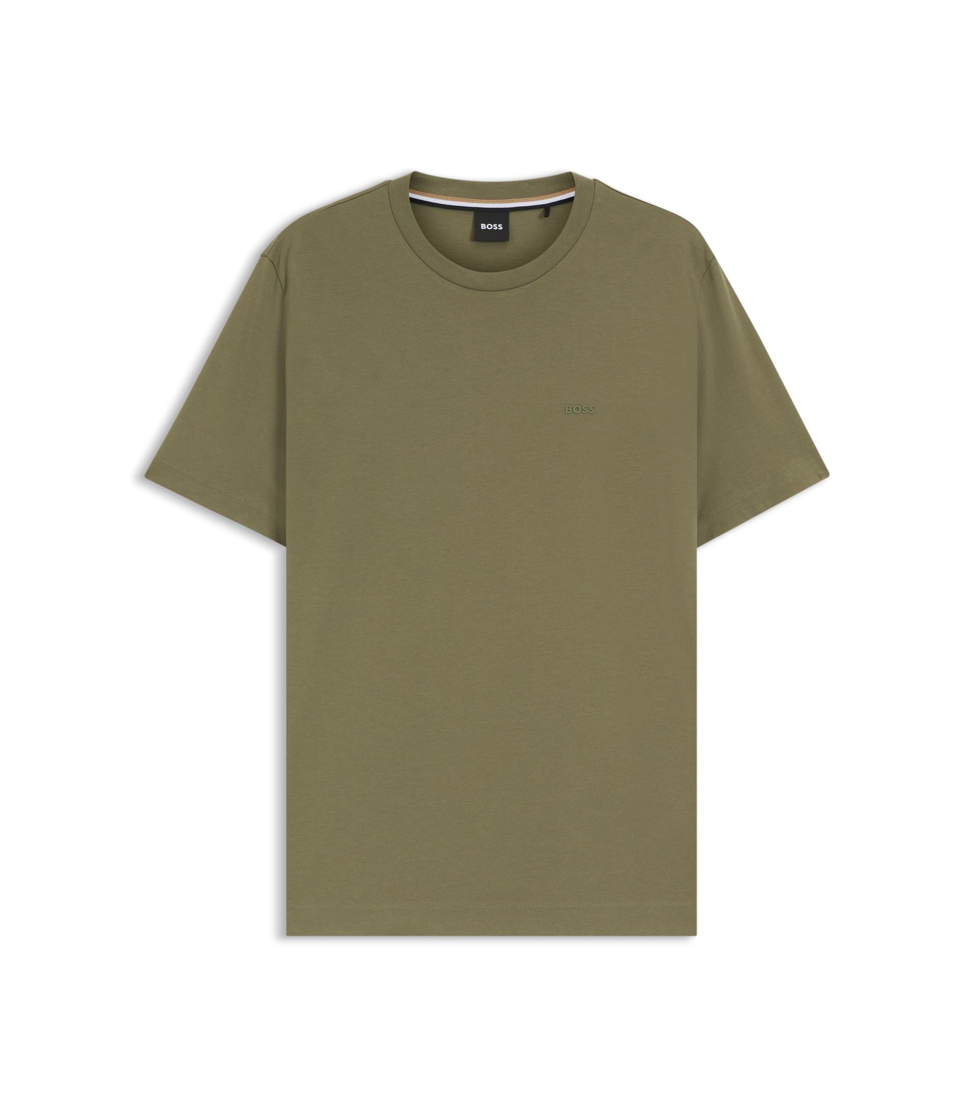 Cotton-jersey T-shirt with logo detail