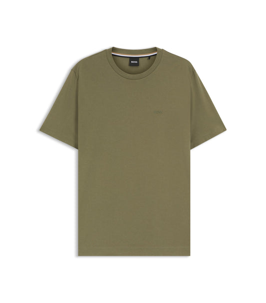 Cotton-jersey T-shirt with logo detail