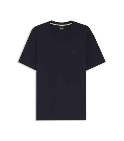 Cotton-jersey T-shirt with logo detail