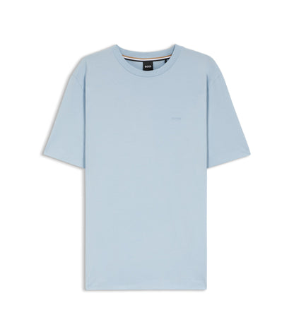 Cotton-jersey T-shirt with logo detail
