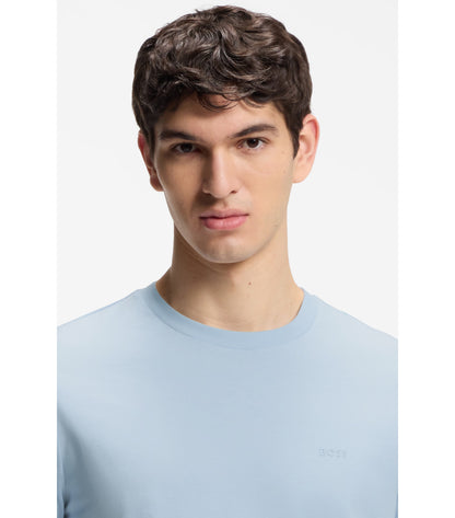 Cotton-jersey T-shirt with logo detail
