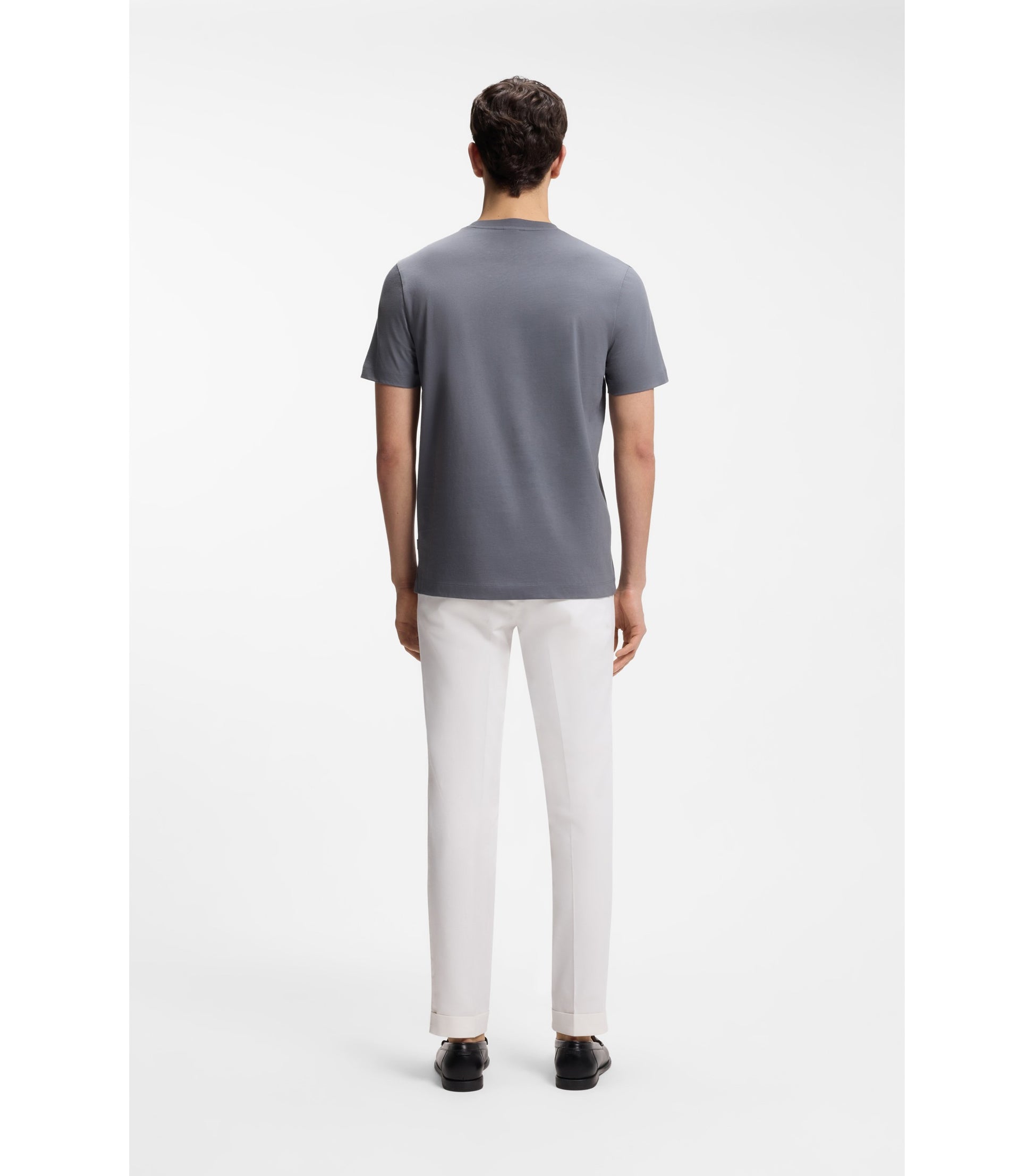 Cotton-jersey T-shirt with logo detail