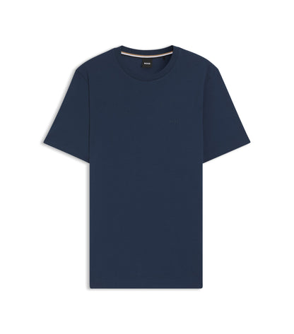 Cotton-jersey T-shirt with logo detail