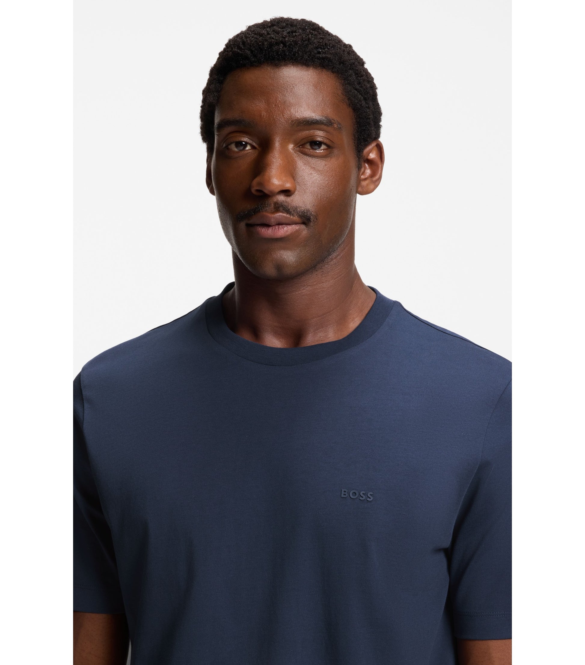 Cotton-jersey T-shirt with logo detail