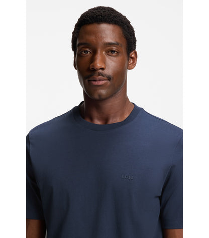 Cotton-jersey T-shirt with logo detail
