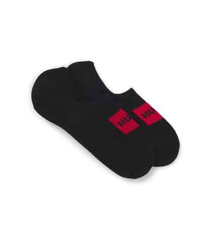 Two-pack of invisible socks in a cotton blend