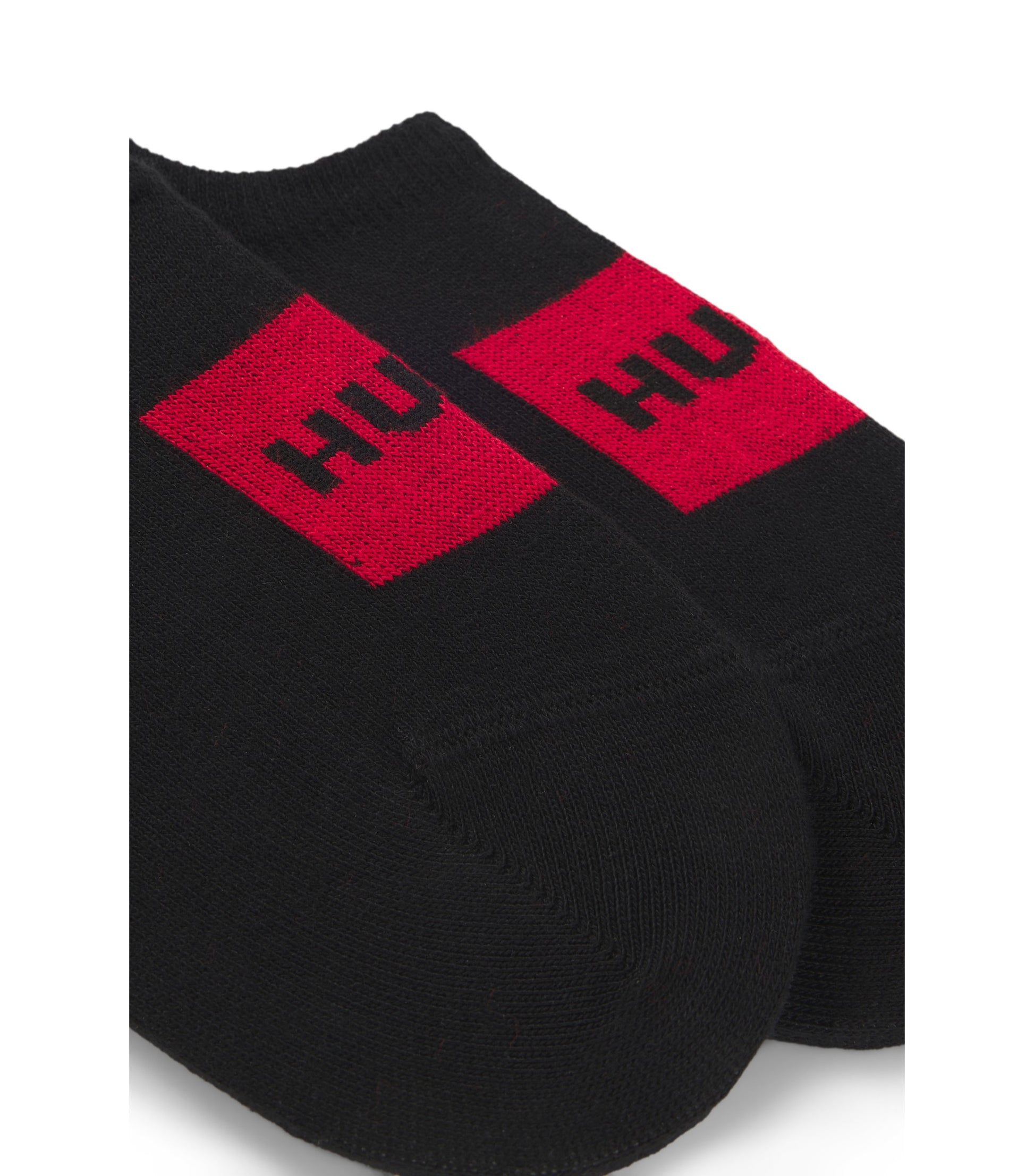 Two-pack of invisible socks in a cotton blend