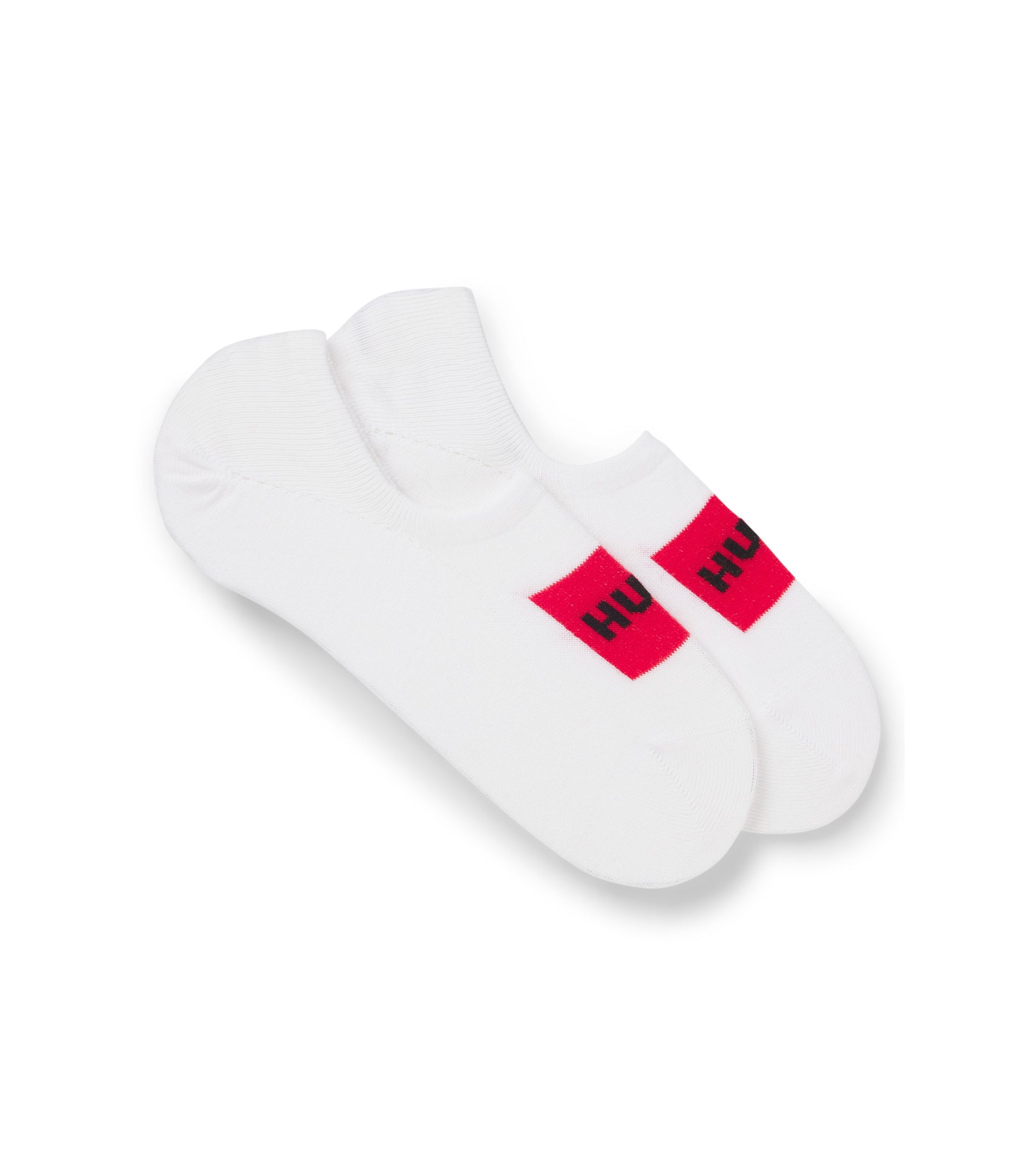 Two-pack of invisible socks in a cotton blend