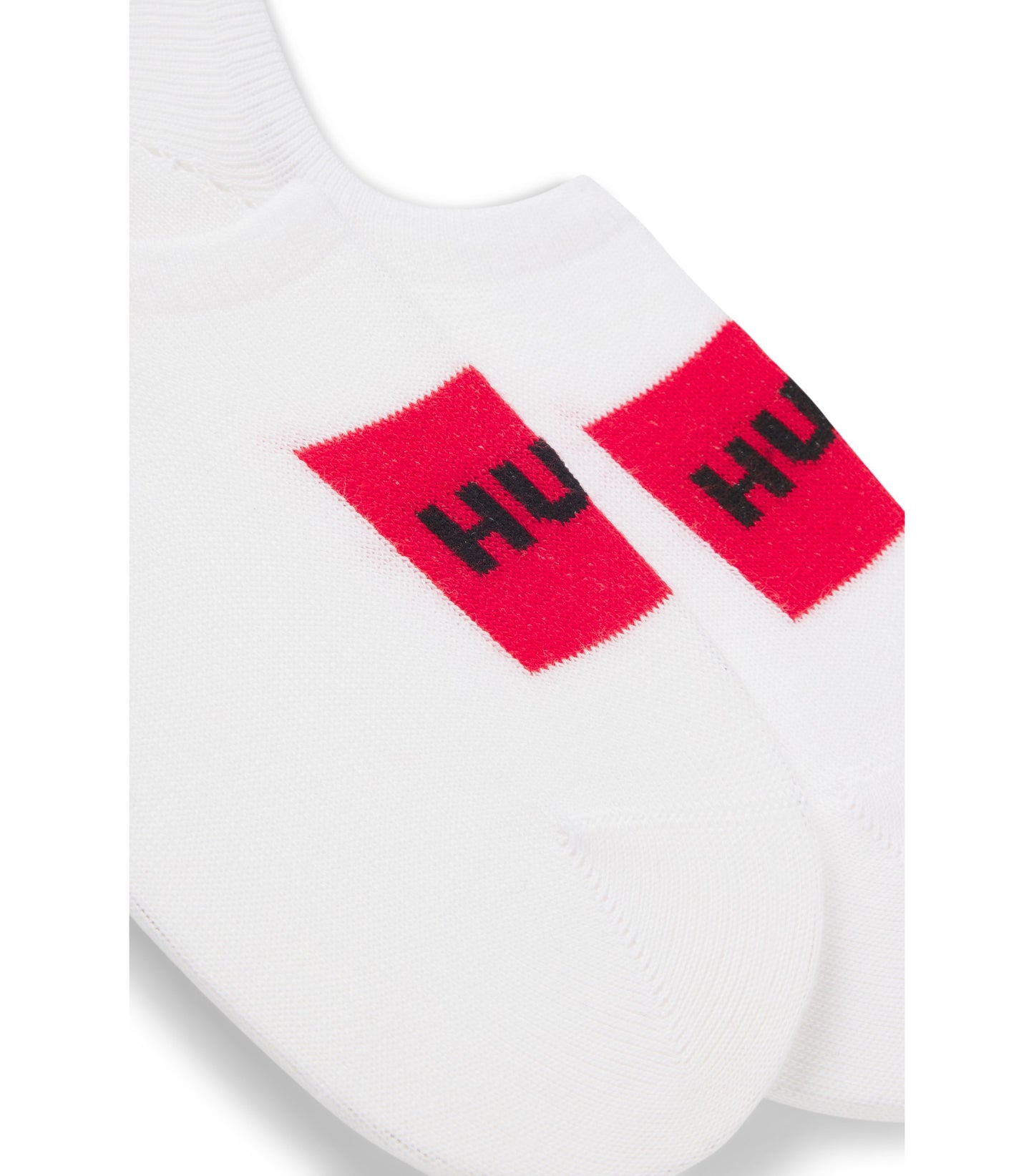 Two-pack of invisible socks in a cotton blend