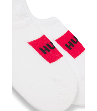 Two-pack of invisible socks in a cotton blend