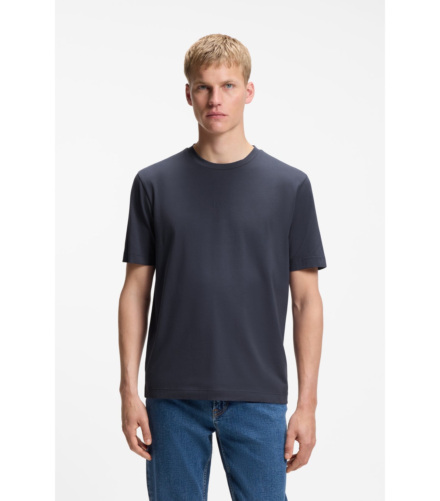 Relaxed-fit T-shirt with a layered logo print