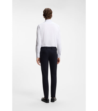 Slim-fit shirt in a performance-stretch cotton blend