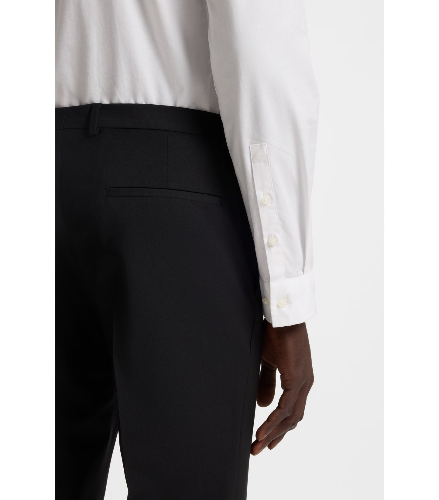 Extra-slim-fit shirt in stretch-cotton canvas