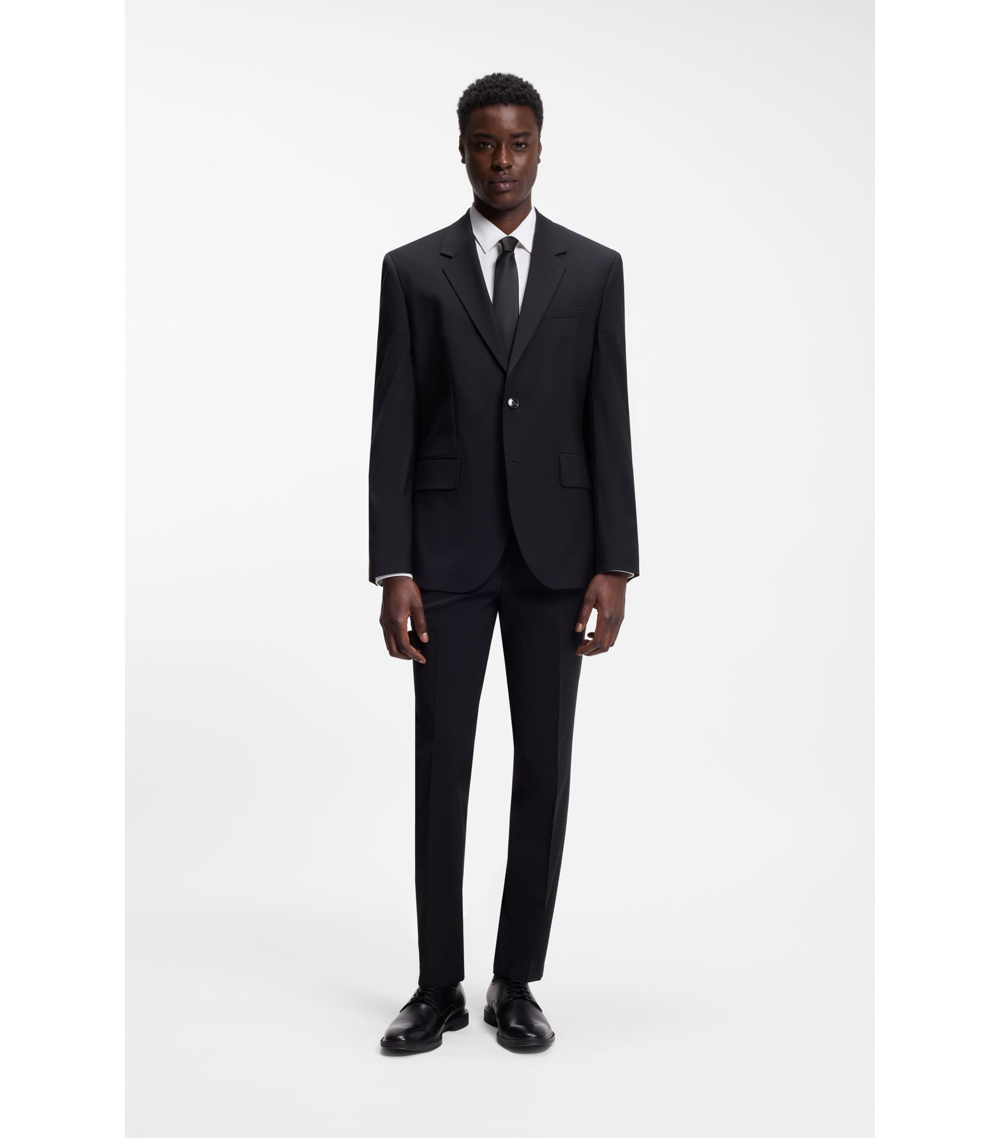 Extra-slim-fit shirt in stretch-cotton poplin
