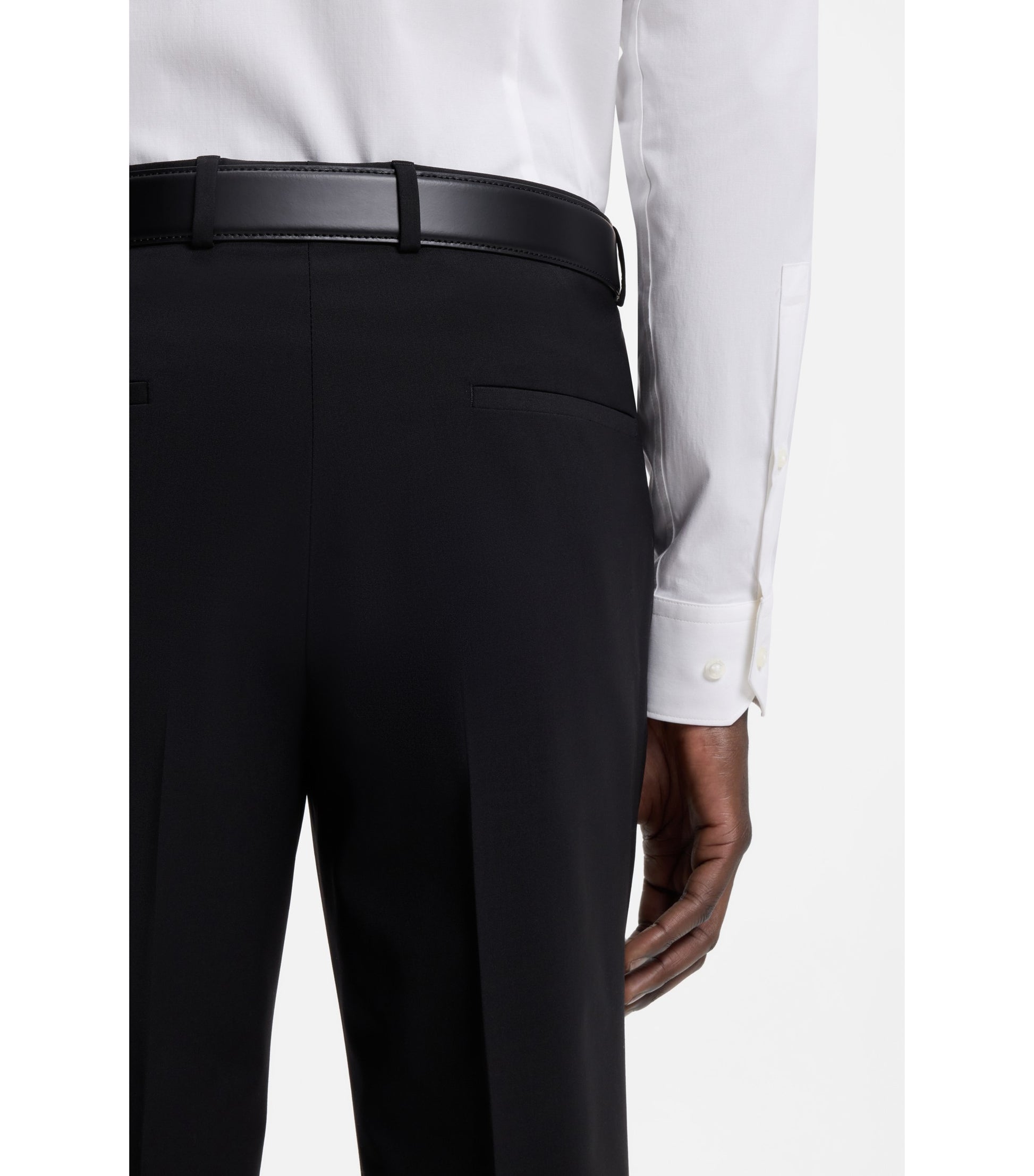 Extra-slim-fit shirt in stretch-cotton poplin