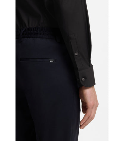 Slim-fit shirt in easy-iron cotton-blend poplin