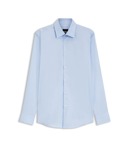 Slim-fit shirt in easy-iron cotton poplin