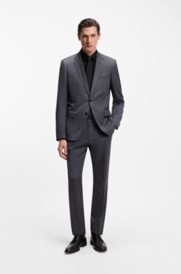 Regular-fit shirt in easy-iron cotton poplin