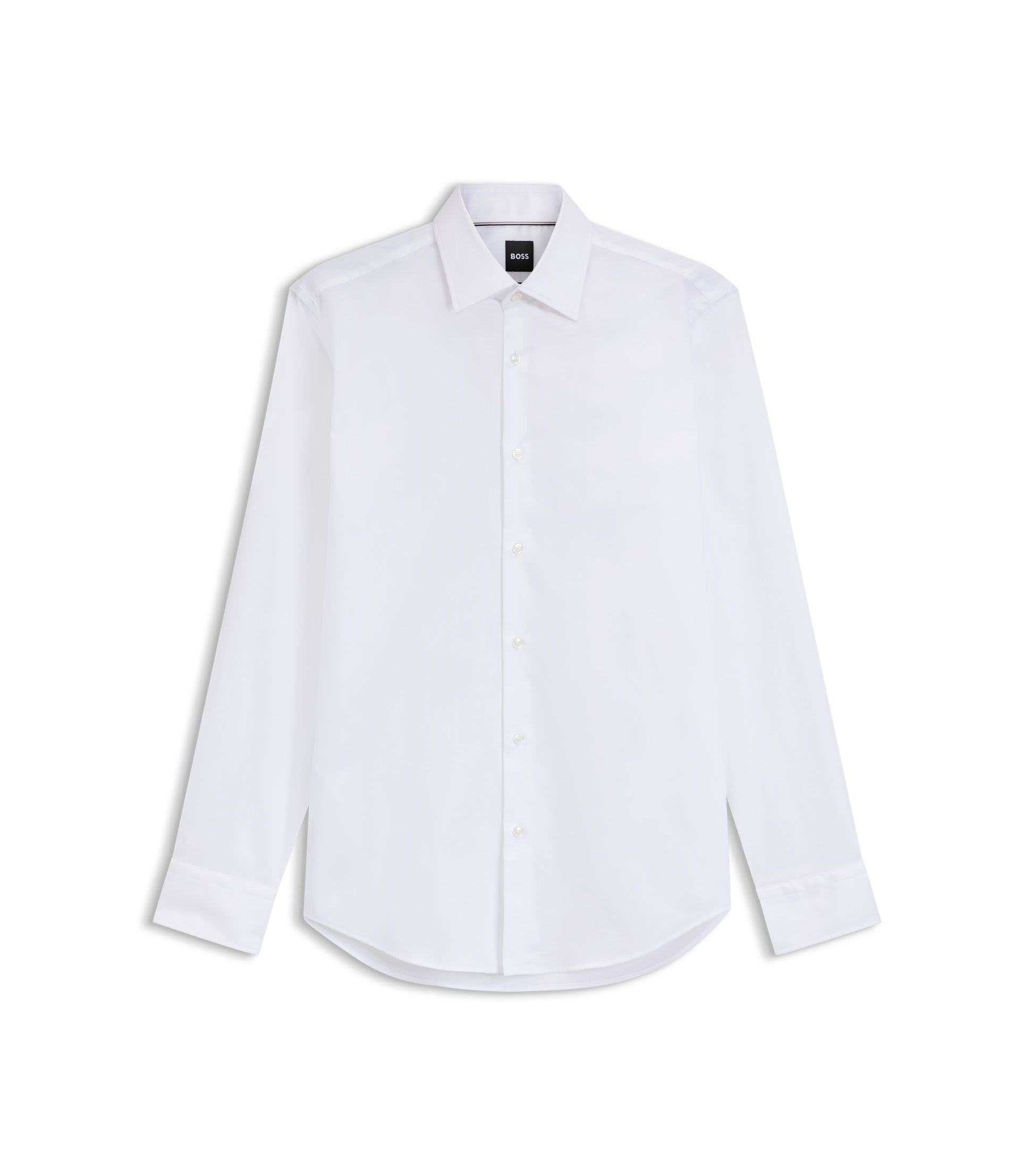Regular-fit shirt in easy-iron cotton poplin