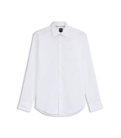 Regular-fit shirt in easy-iron cotton poplin