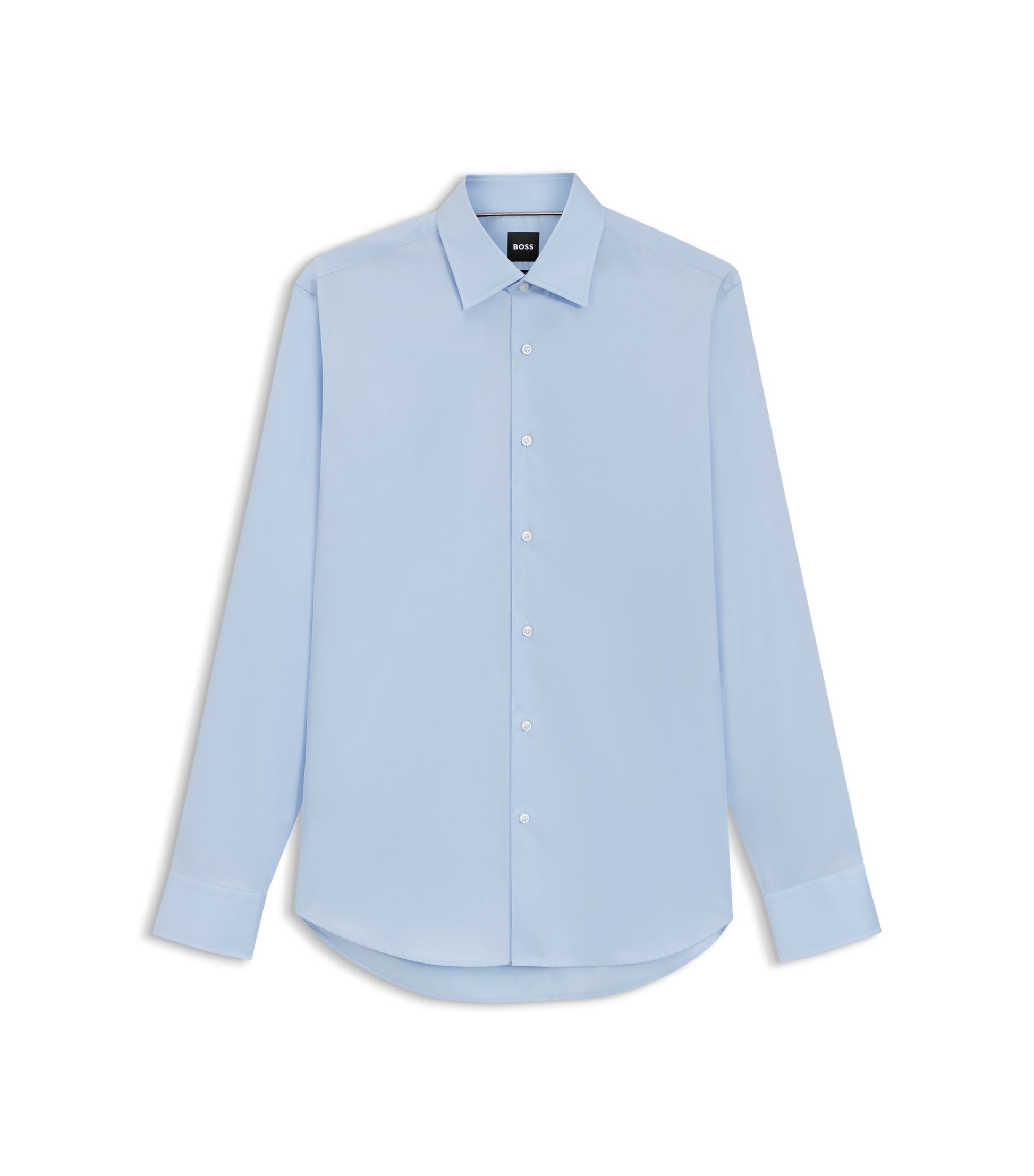 Regular-fit shirt in easy-iron cotton poplin