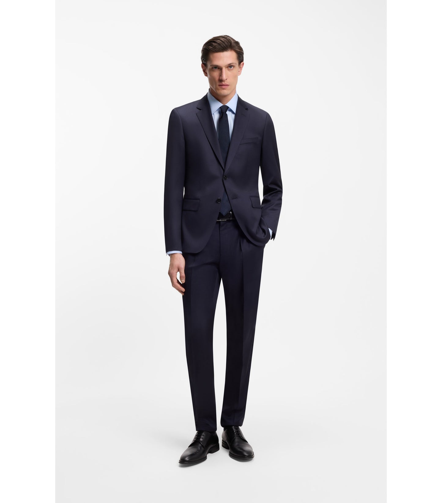 Regular-fit shirt in easy-iron cotton poplin