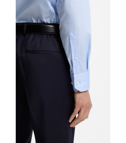 Regular-fit shirt in easy-iron cotton poplin