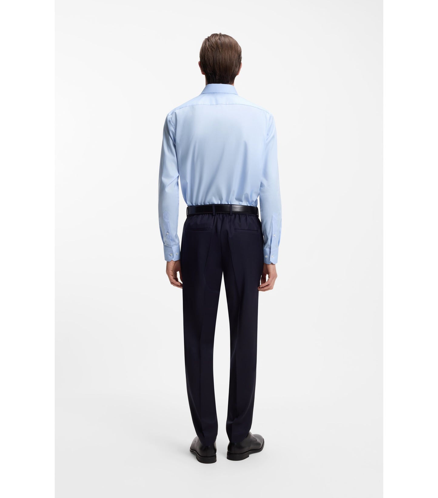 Regular-fit shirt in easy-iron cotton poplin