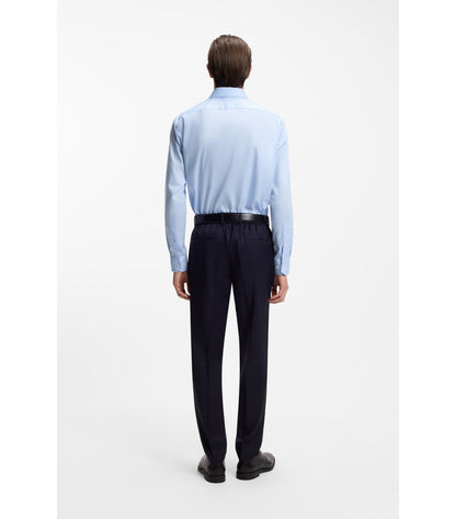 Regular-fit shirt in easy-iron cotton poplin