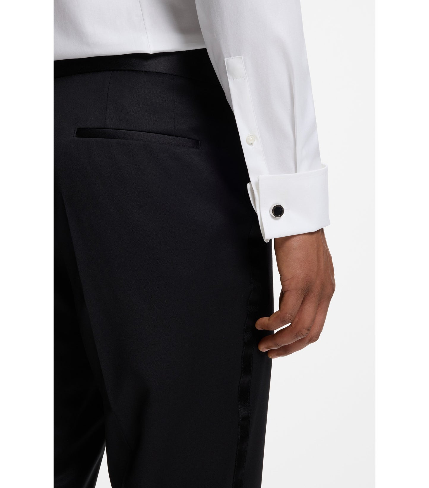 Slim-fit shirt in stretch-cotton twill