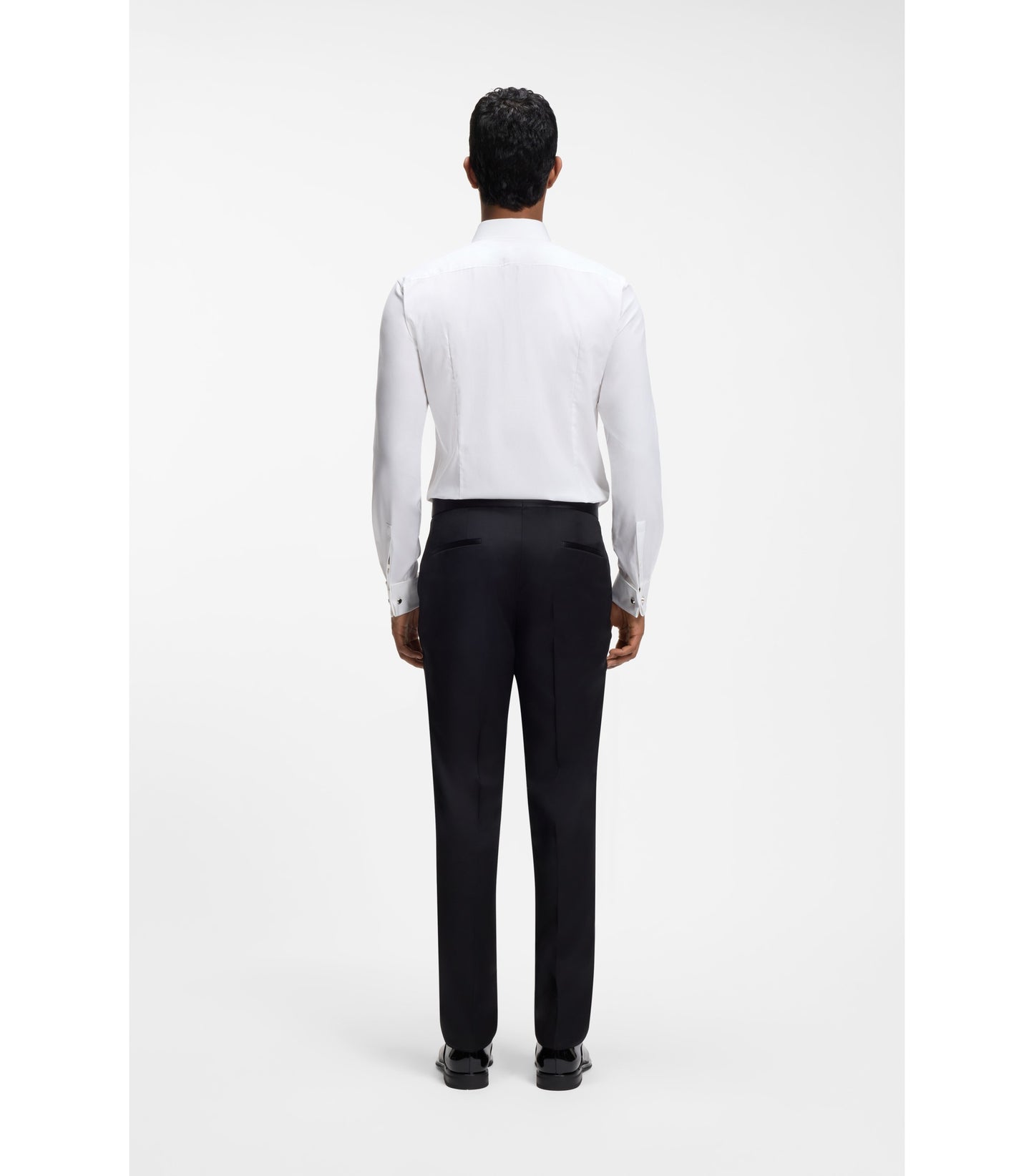 Slim-fit shirt in stretch-cotton twill