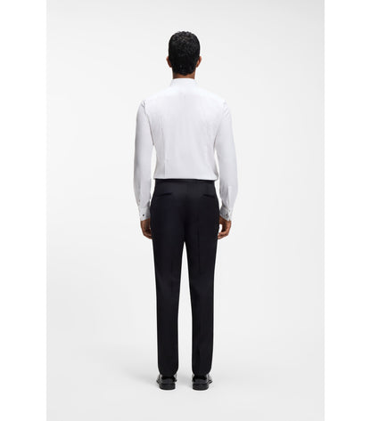 Slim-fit shirt in stretch-cotton twill