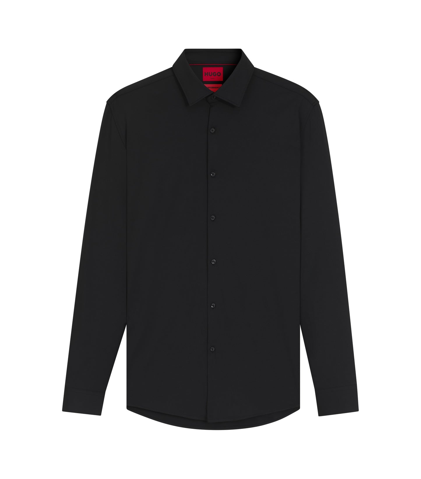 Slim-fit shirt in performance-stretch jersey