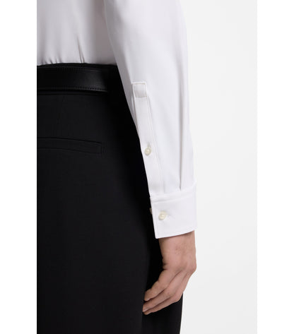 Slim-fit shirt in performance-stretch jersey