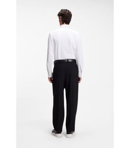 Slim-fit shirt in performance-stretch jersey