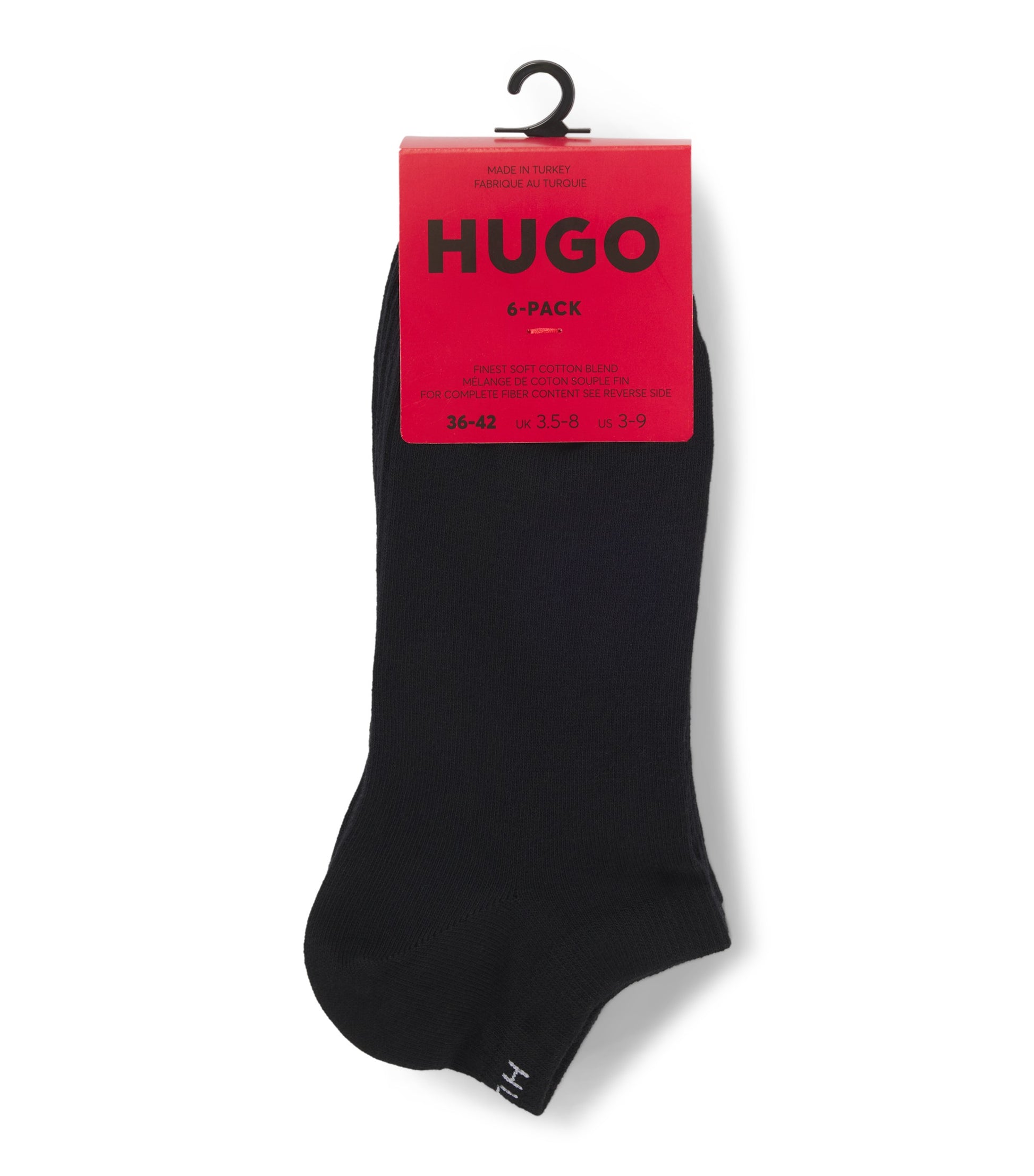 Six-pack of socks in a cotton blend