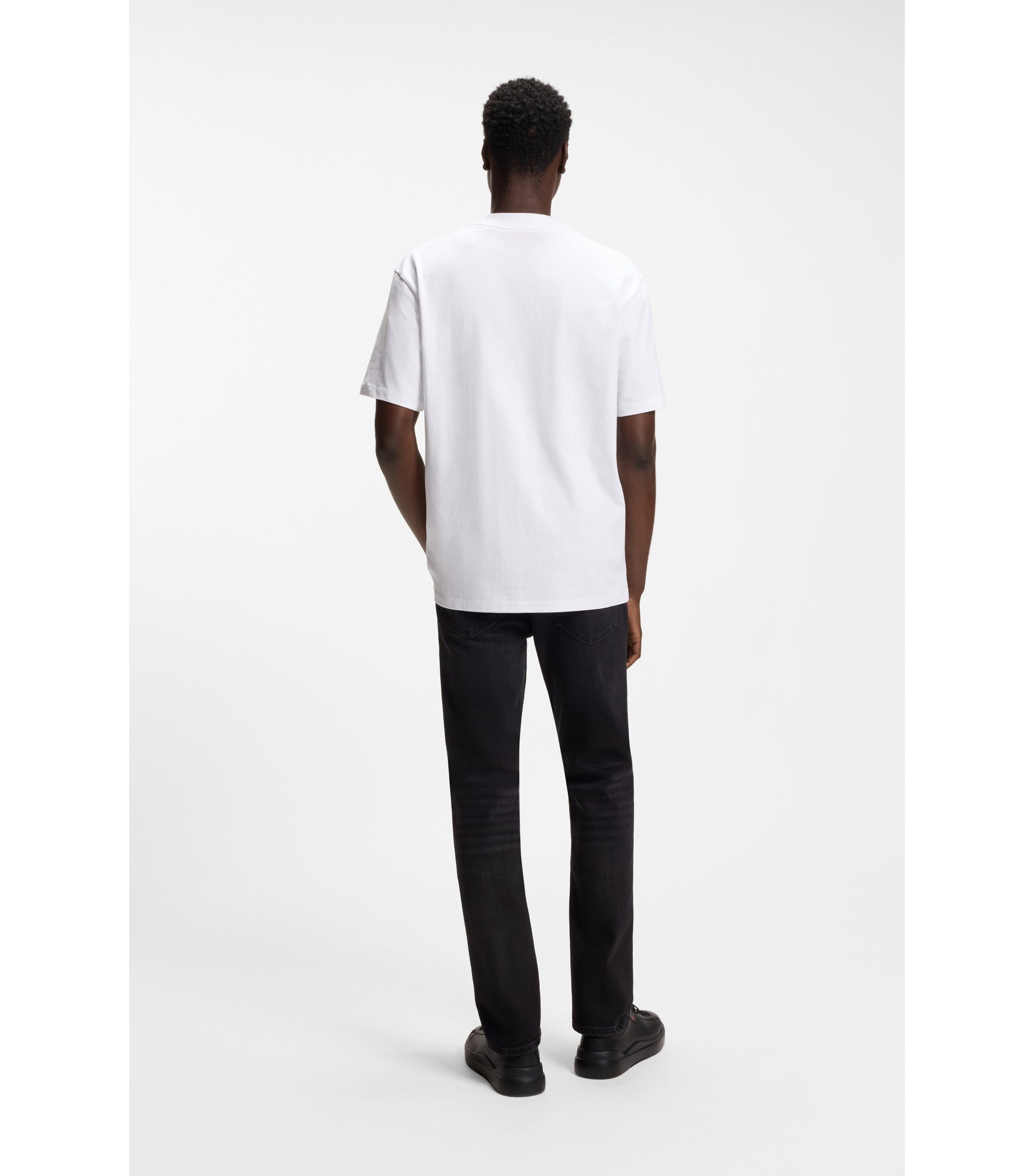 Relaxed-fit T-shirt with central logo detail