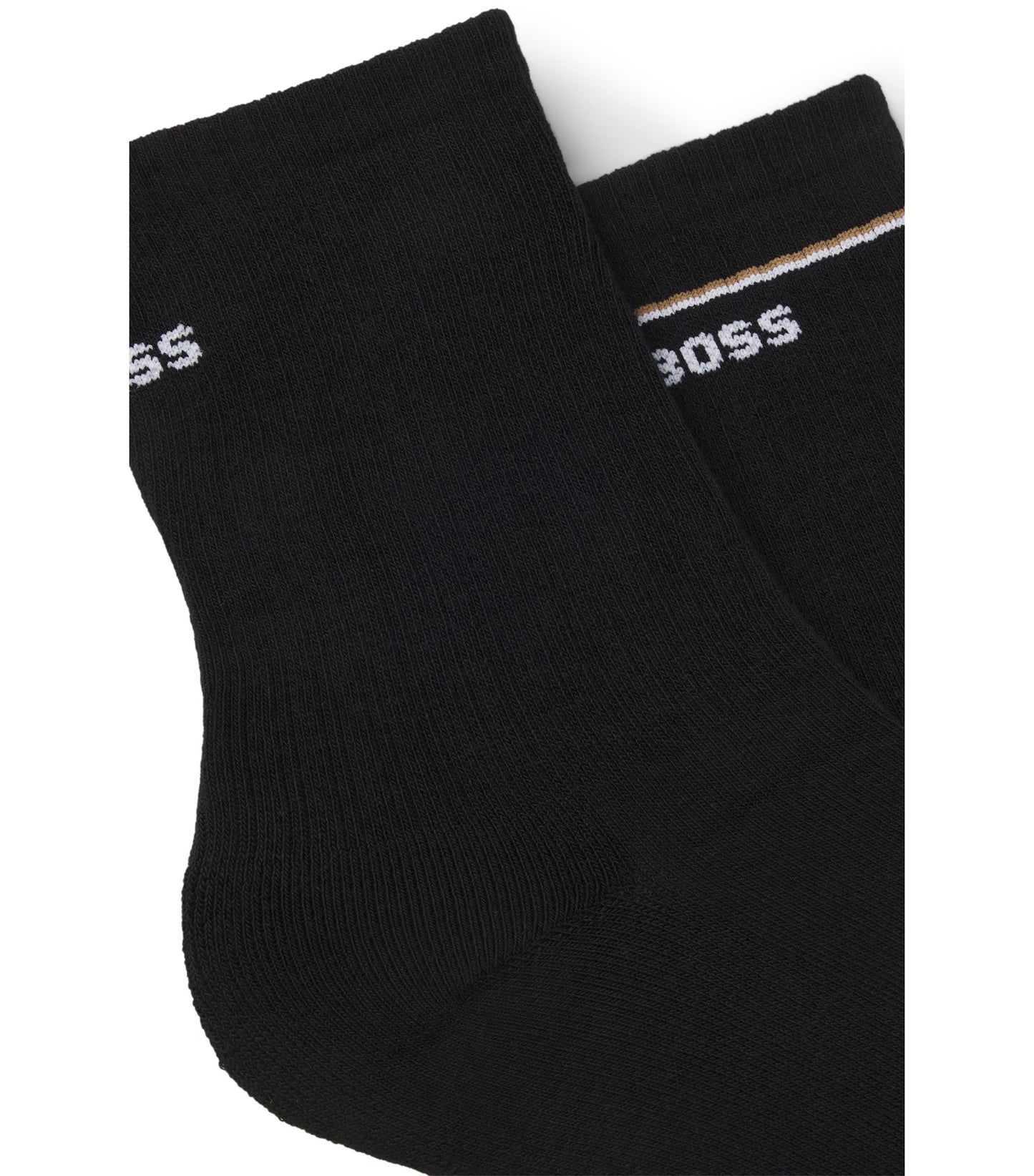 Two-pack of short socks with logo details