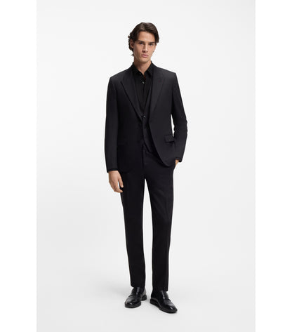 Slim-fit shirt in stretch-cotton canvas