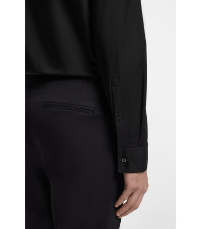 Slim-fit shirt in stretch-cotton canvas