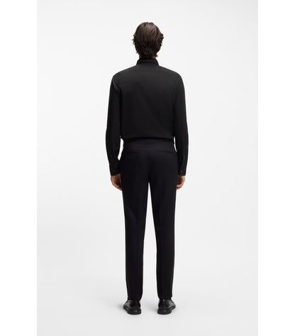 Slim-fit shirt in stretch-cotton canvas