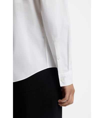 Slim-fit shirt in stretch-cotton canvas