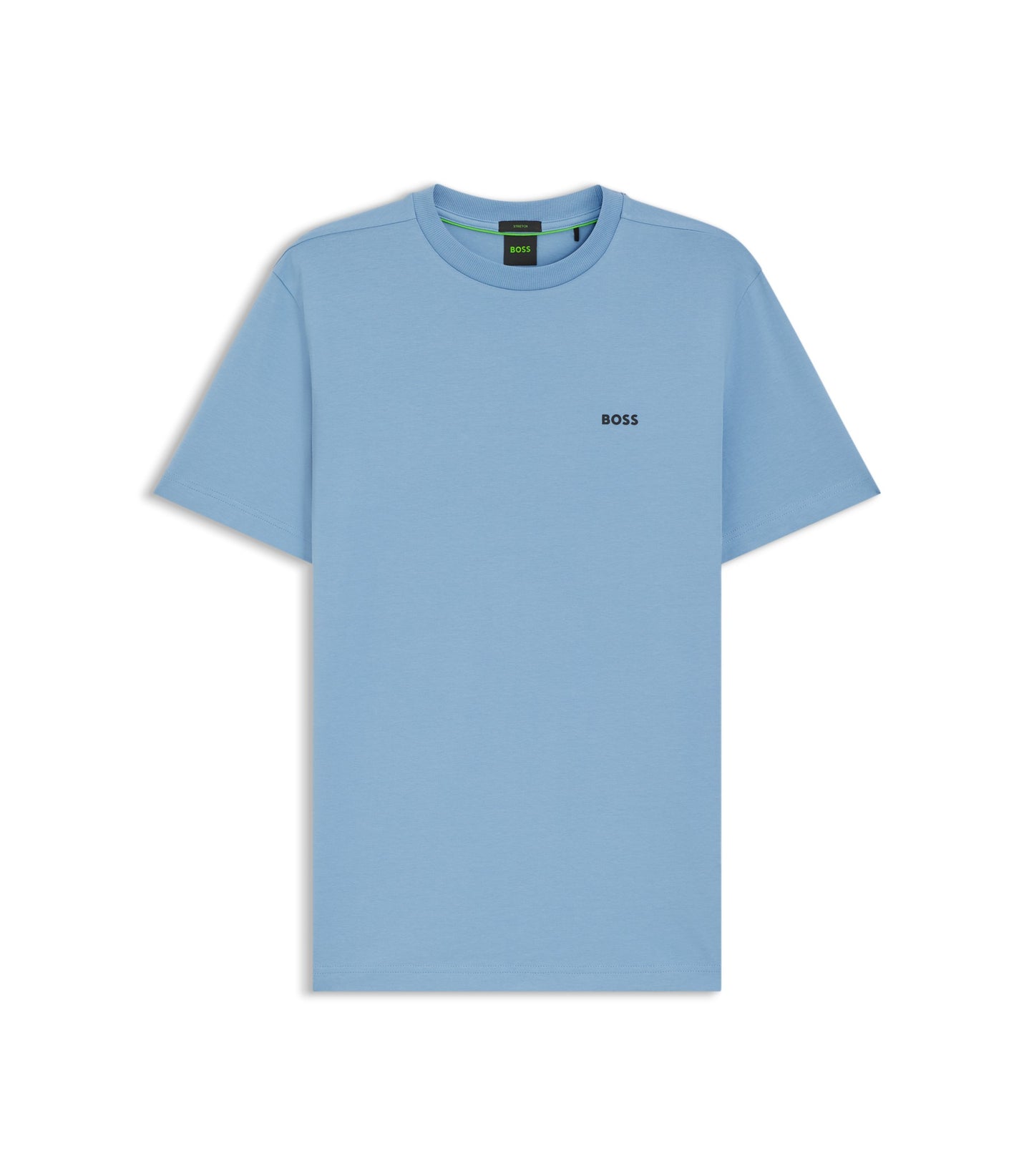 Stretch-cotton T-shirt with logo detail
