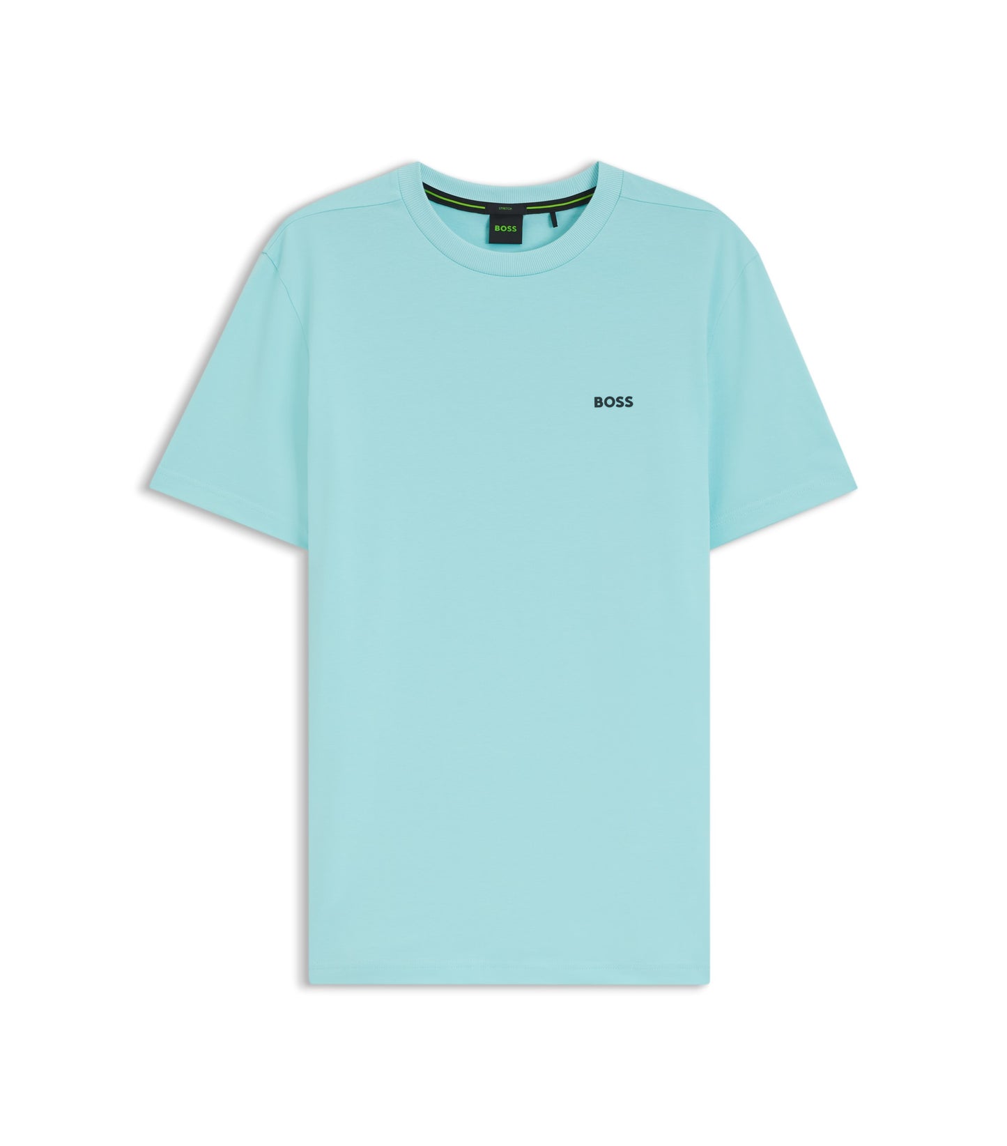 Stretch-cotton T-shirt with logo detail