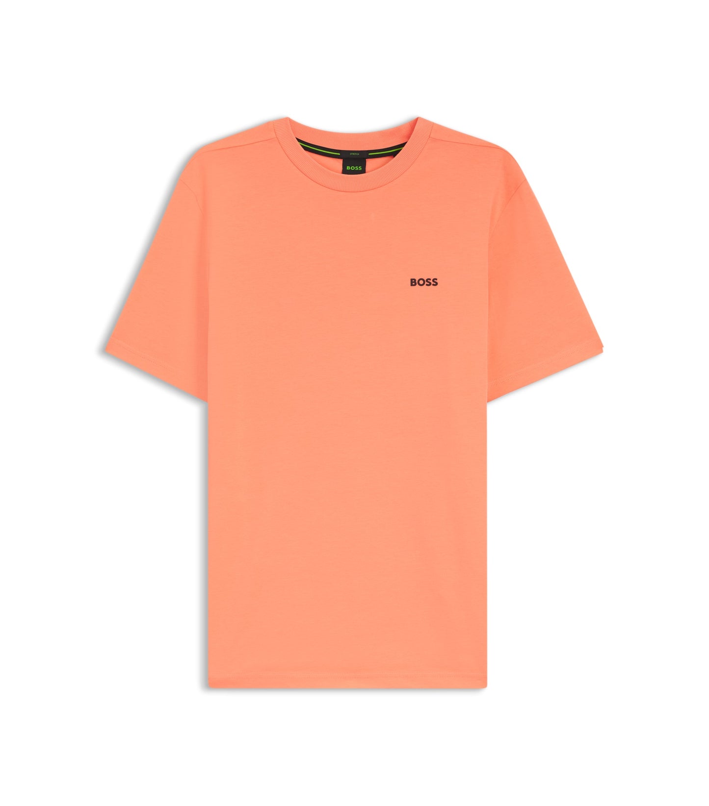 Stretch-cotton T-shirt with logo detail