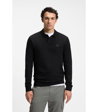 Slim-fit polo shirt in stretch-cotton piqué